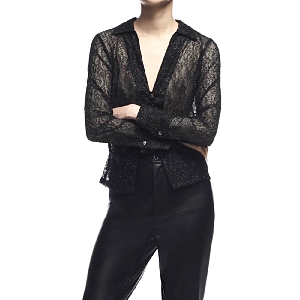 Zara Ruched Sexy Blouse